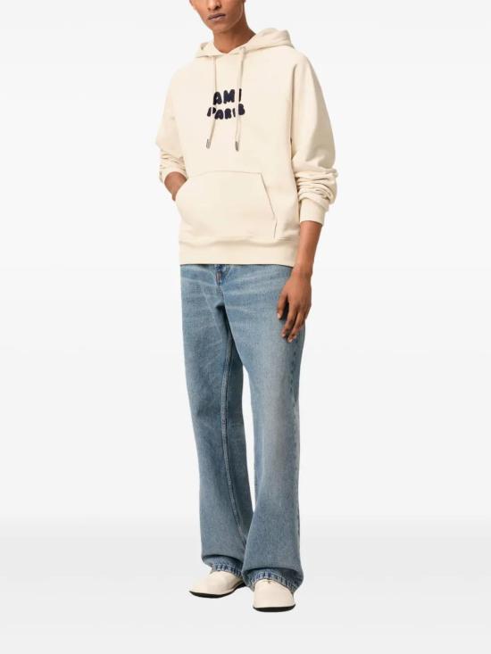  아미 후드 티셔츠 E25USW275747 beige - AMI