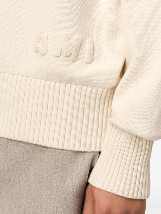  아미 스웨터 E25HKS163KN0063 cream - AMI