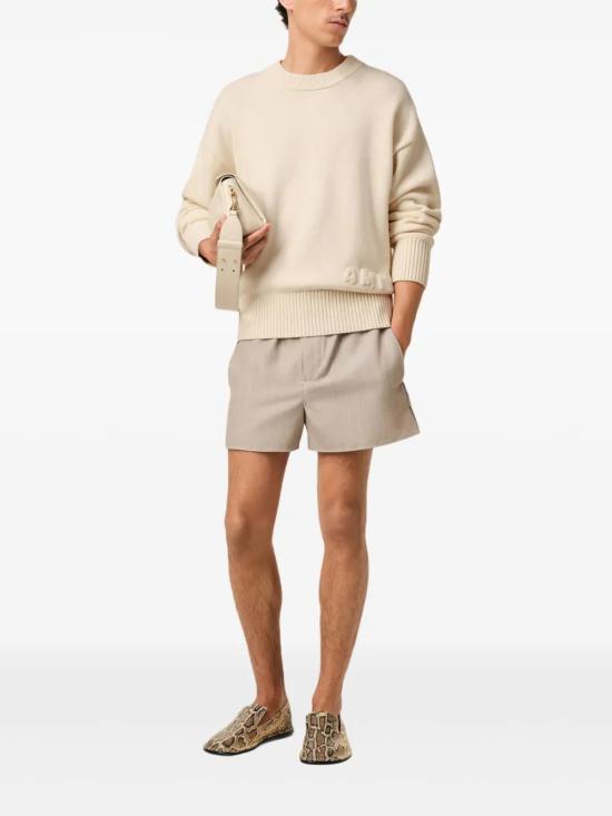  아미 스웨터 E25HKS163KN0063 cream - AMI