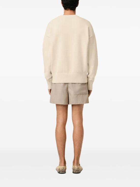  아미 스웨터 E25HKS163KN0063 cream - AMI