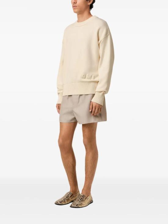  아미 스웨터 E25HKS163KN0063 cream - AMI