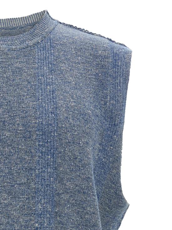 25FW 마르지엘라 니트 베스트 S50FB0107M13097529F Light Blue - MAISON MARGIELA
