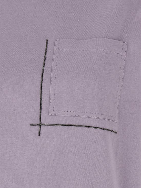 25SS 브루넬로 쿠치넬리 반팔 티셔츠 M0T81HA800C9101 Purple - BRUNELLO CUCINELLI