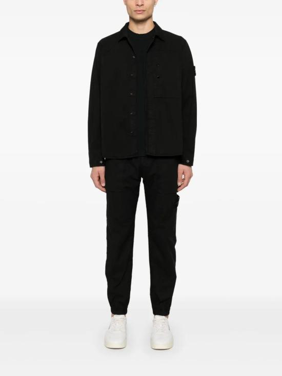  스톤 아일랜드 긴팔 셔츠 K1S151200033S0010 black - STONE ISLAND