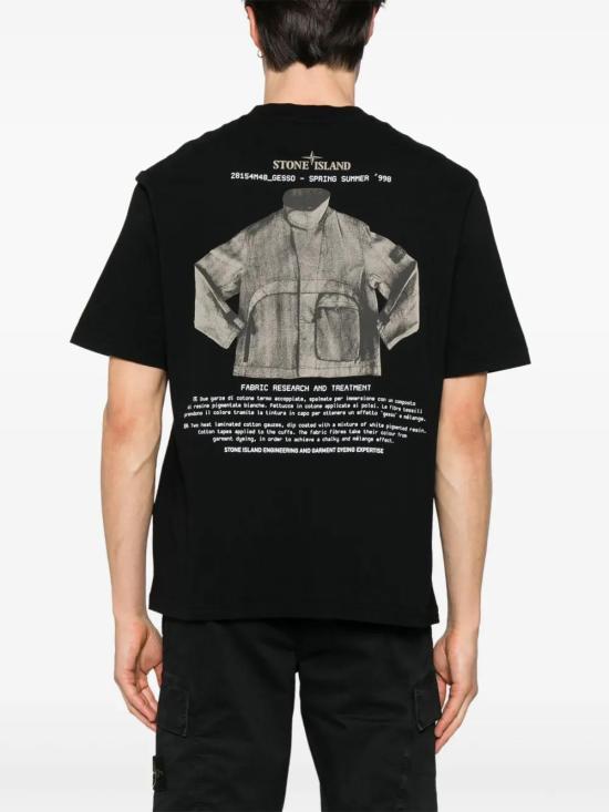  스톤 아일랜드 반팔 티셔츠 K1S152100037S0091 black - STONE ISLAND