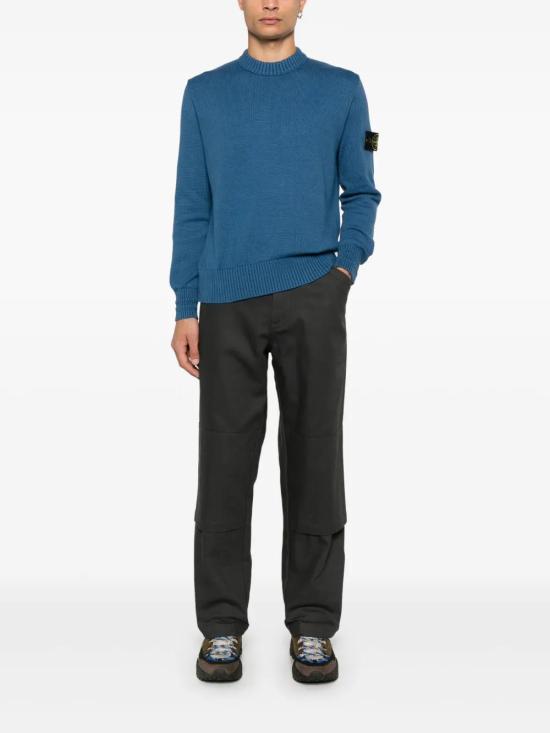  스톤 아일랜드 스웨터 8115506A2 blue - STONE ISLAND