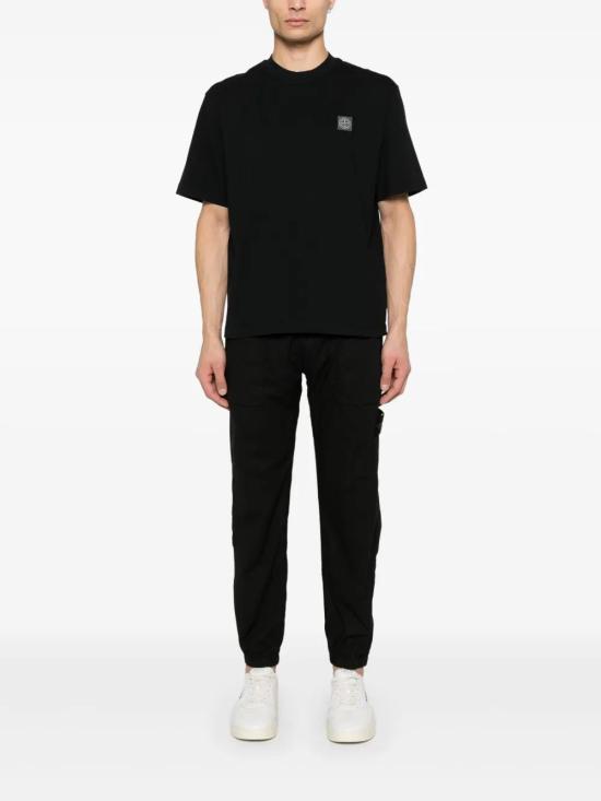  스톤 아일랜드 반팔 티셔츠 K1S152100034S0115 black - STONE ISLAND