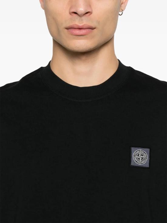  스톤 아일랜드 반팔 티셔츠 K1S152100034S0115 black - STONE ISLAND