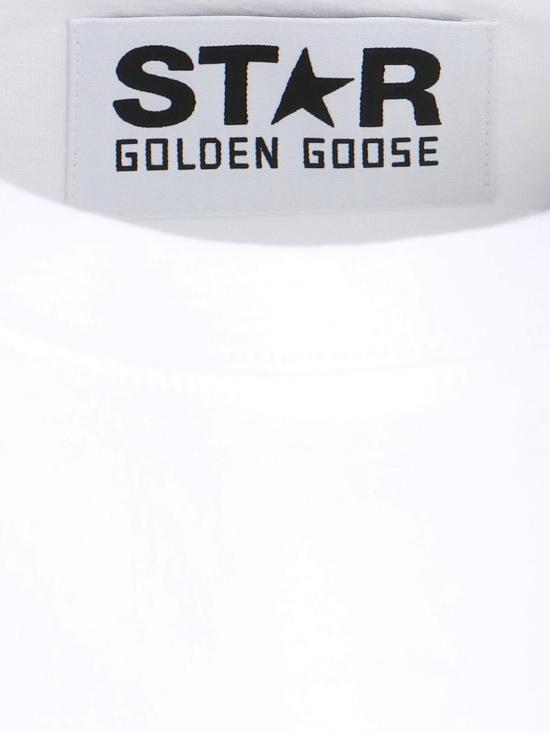 25FW 골든구스 반팔 티셔츠 GWP01220P00059310364 White - GOLDEN GOOSE