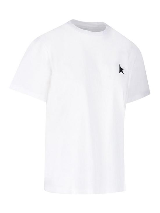 25FW 골든구스 반팔 티셔츠 GWP01220P00059310364 White - GOLDEN GOOSE