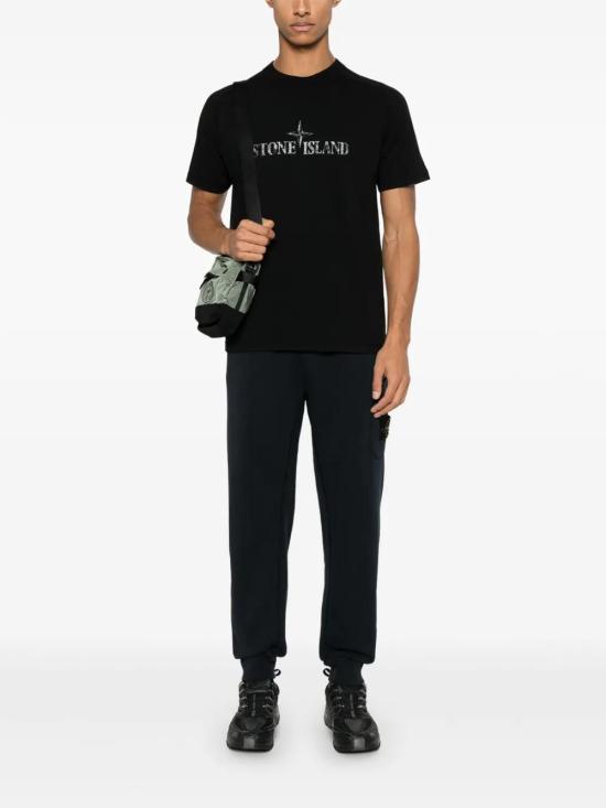  스톤 아일랜드 반팔 티셔츠 K1S152100020S0081 black - STONE ISLAND