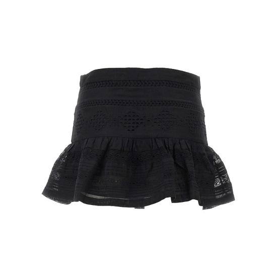  이자벨마랑에뚜왈 숏 스커트 ISABEL MARANT ETOILE 'Darine' 미니  여성 블랙 - ISABEL MARANT ETOILE