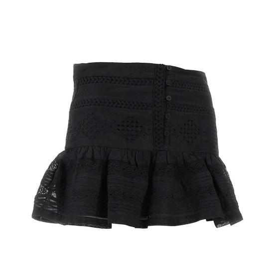  이자벨마랑에뚜왈 숏 스커트 ISABEL MARANT ETOILE 'Darine' 미니  여성 블랙 - ISABEL MARANT ETOILE