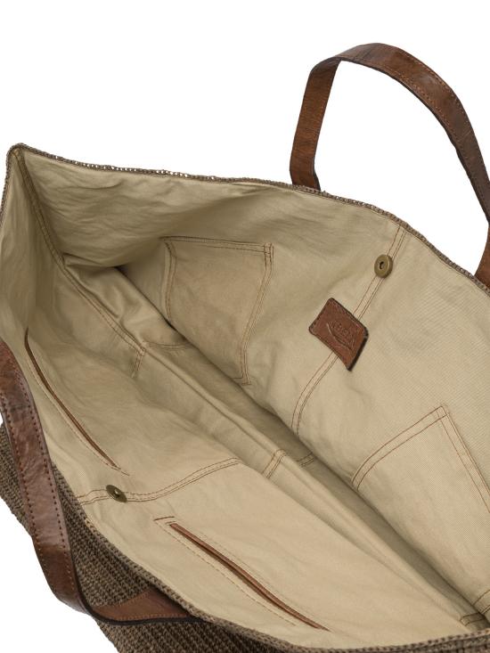 25SS 이벨리브 토트백 RIODARK TEA Brown - IBELIV