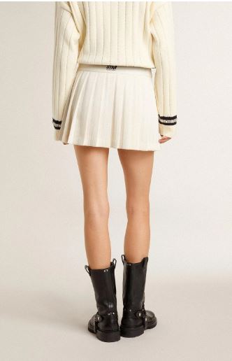 25SS 골든구스 숏 스커트 GWP02093 P00180120103 Papyrus - GOLDEN GOOSE