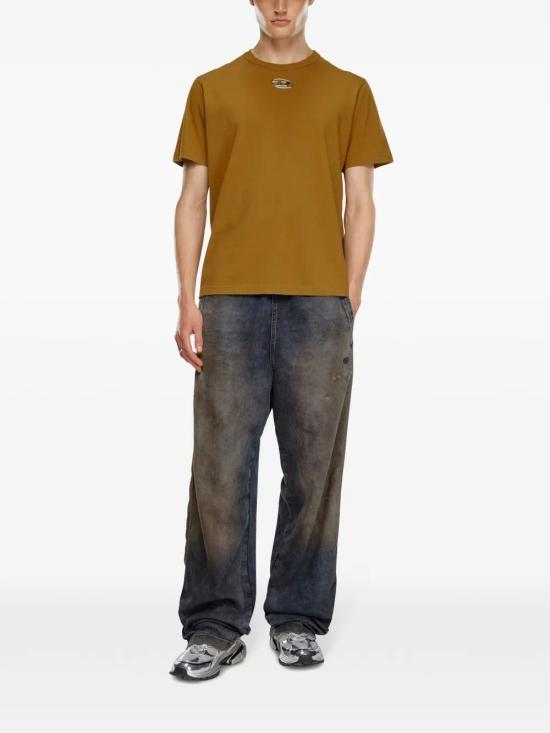  디젤 반팔 티셔츠 A098640HERS brown - DIESEL