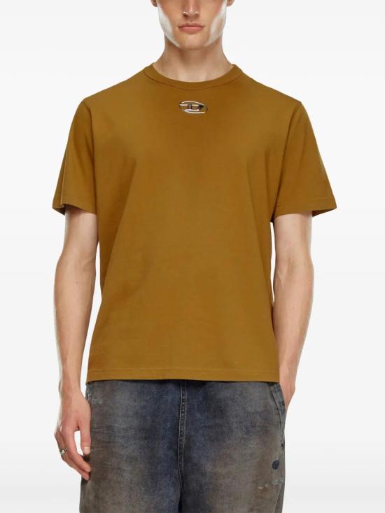  디젤 반팔 티셔츠 A098640HERS brown - DIESEL