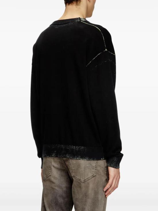  디젤 긴팔 티셔츠 A175070TKAU black - DIESEL