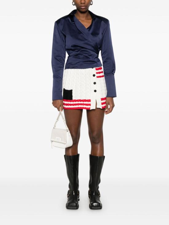 25SS 엠에스지엠 숏 스커트 3841MDD193 25727902A White - MSGM