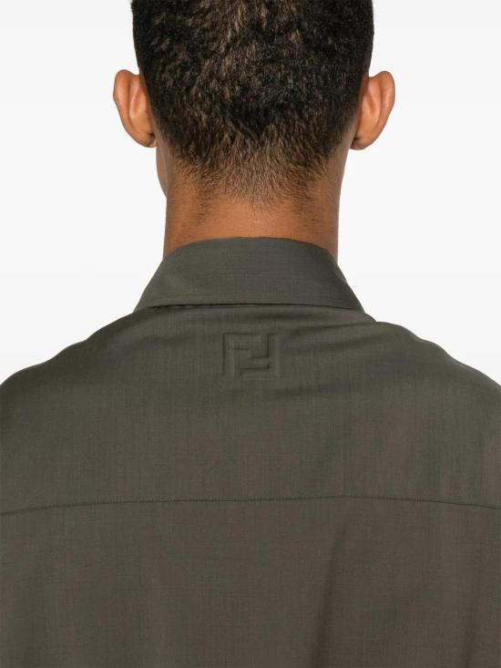  펜디 긴팔 셔츠 FW1319ASCH olive green - FENDI