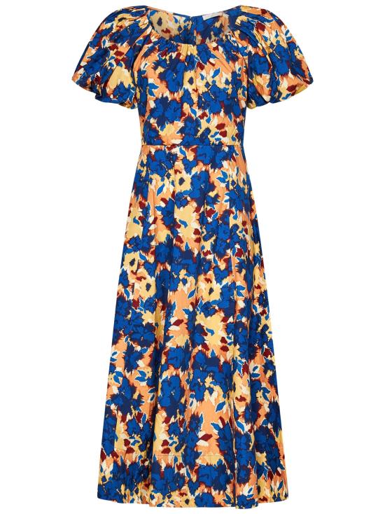 25SS 울라 존슨 미디 원피스 PS250122 WLDFL Blue