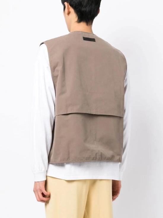  피어오브갓 니트 베스트 202SU222024F brown - FEAR OF GOD