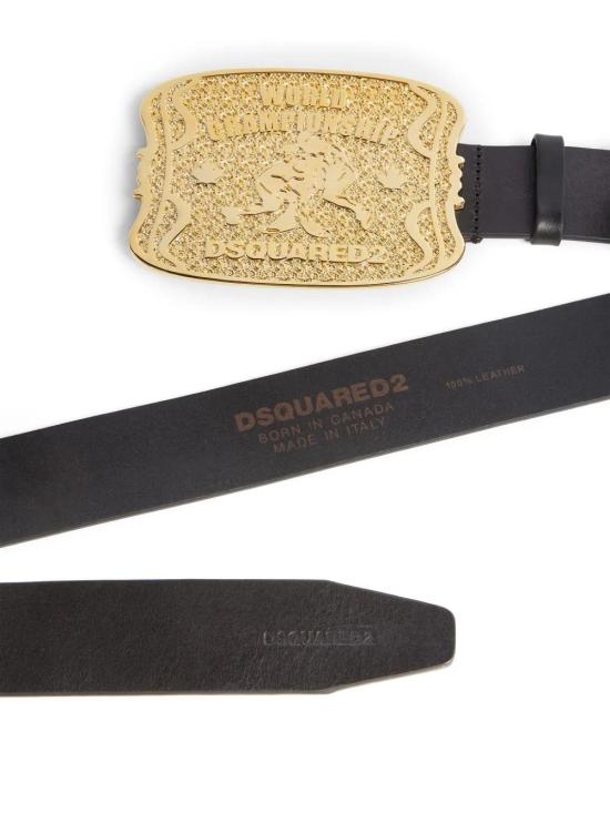  디스퀘어드2 가죽 벨트 BEM065301500001 black - DSQUARED2