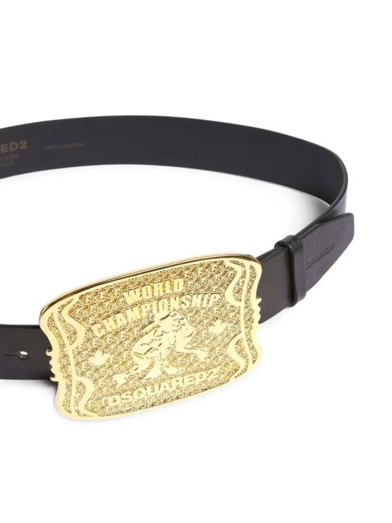  디스퀘어드2 가죽 벨트 BEM065301500001 black - DSQUARED2