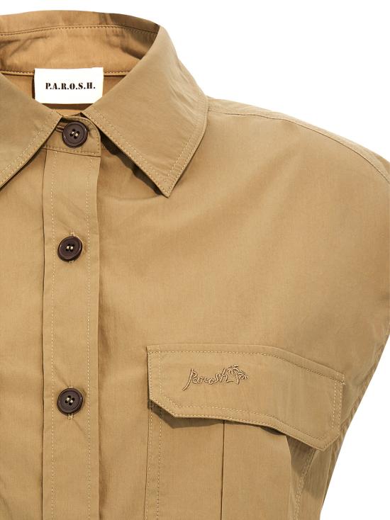 25SS 파로쉬 셔츠 D311667NINJA004 Beige - PAROSH