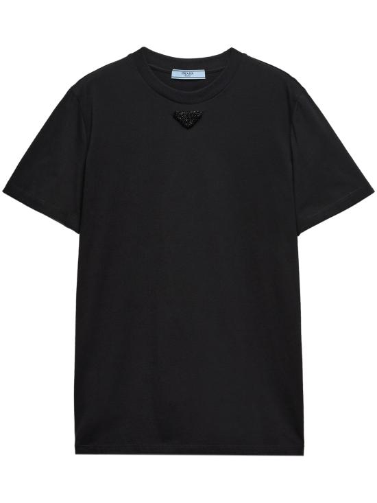 25SS 프라다 반팔 티셔츠 35838RS16216DVF0002 BLACK DOM