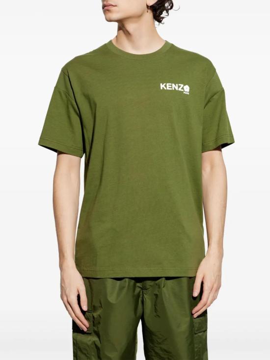  겐조 반팔 티셔츠 FF55TS4894SG green - KENZO