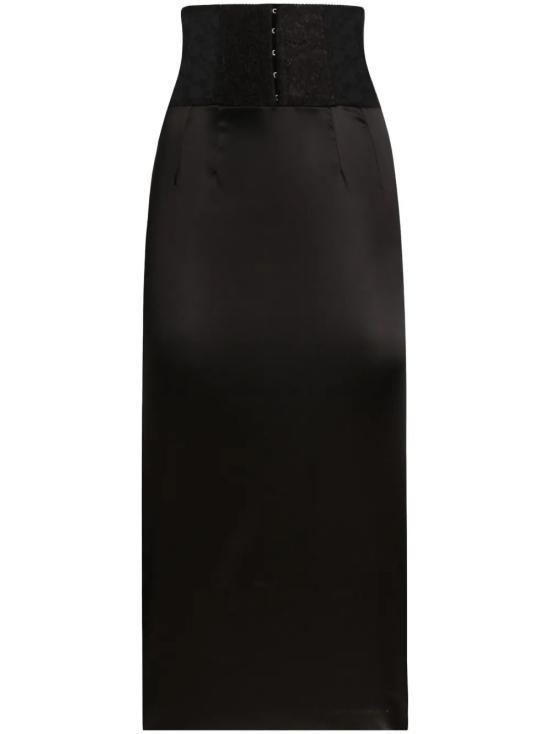  돌체앤가바나 롱 스커트 F4CI1T FURADN0000 Black