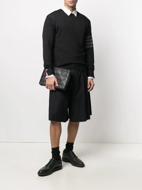  톰브라운 긴팔 티셔츠 MKA002B00014 black - THOM BROWNE