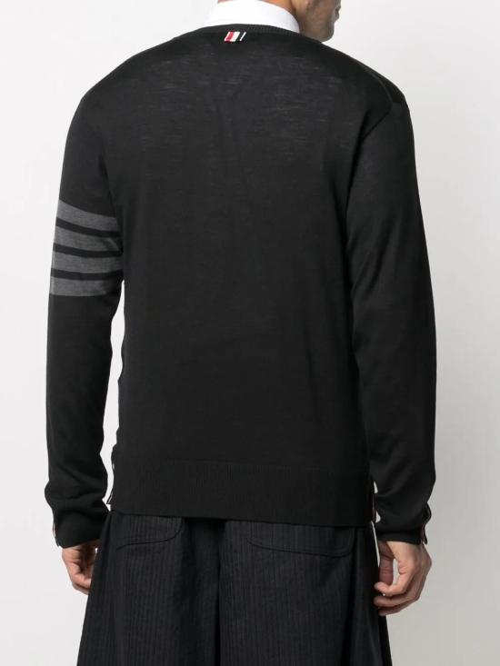  톰브라운 긴팔 티셔츠 MKA002B00014 black - THOM BROWNE