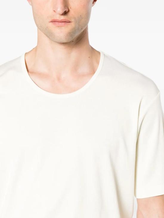  르메르 반팔 티셔츠 TO1109LJ1016 yellow - LEMAIRE