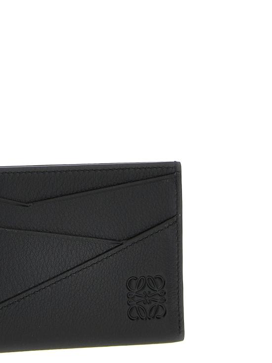 26FW 로에베 퍼즐 플레인 카프스킨 카드홀더 C510Q77X02 1100 BLACK DOM - LOEWE