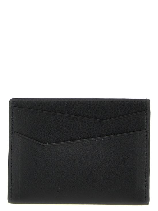 26FW 로에베 퍼즐 플레인 카프스킨 카드홀더 C510Q77X02 1100 BLACK DOM - LOEWE