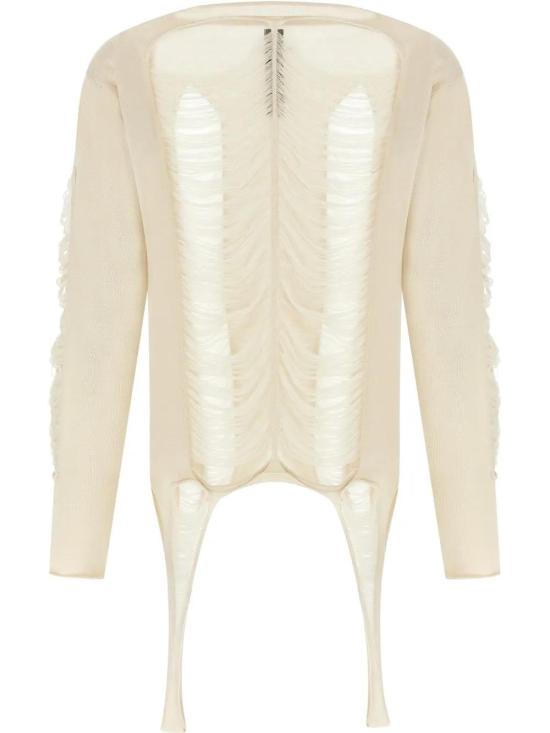  릭 오웬스 스웨터 RR01E5671KGRIDM41 white