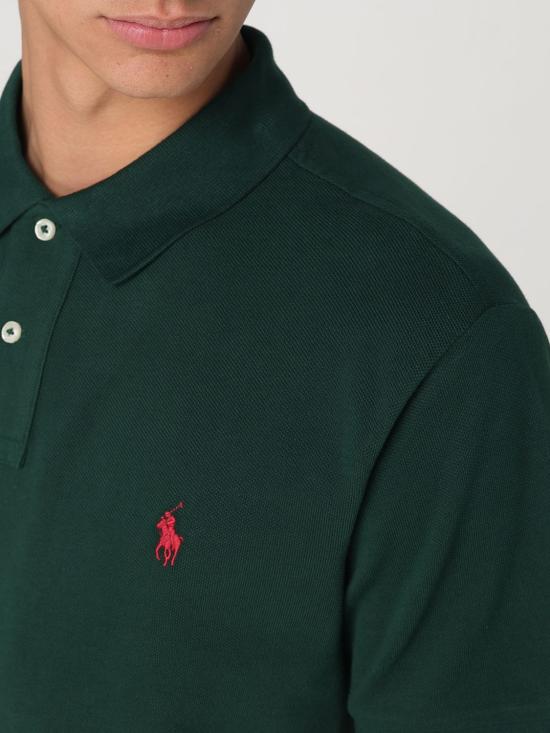 25FW 폴로 랄프로렌 폴로 티셔츠 710795080 018 Bottle Green - POLO RALPH LAUREN