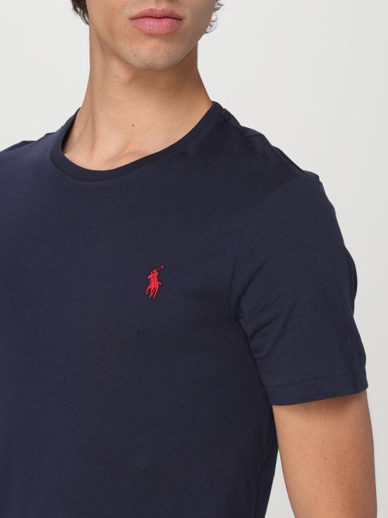 25FW 폴로 랄프로렌 반팔 티셔츠 710680785 004 Blue - POLO RALPH LAUREN