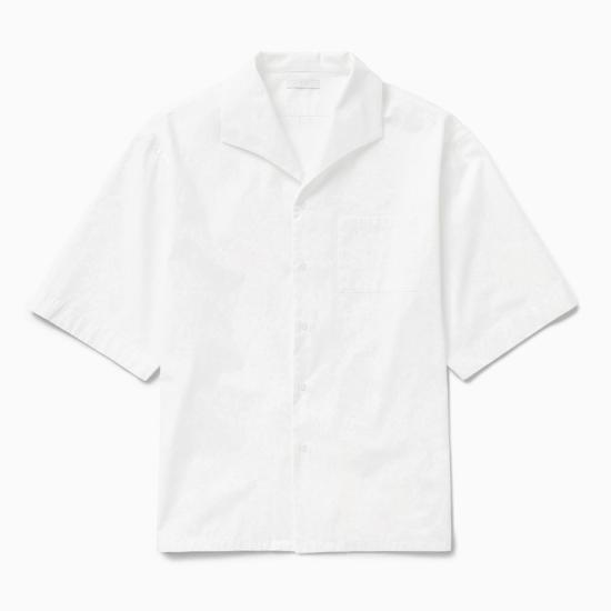 25SS 1989 스튜디오 반팔 셔츠 S03MFB003FAB001 White