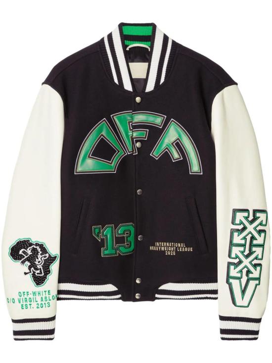  오프화이트 봄버 자켓 OMJA122S25LEA0021070 black