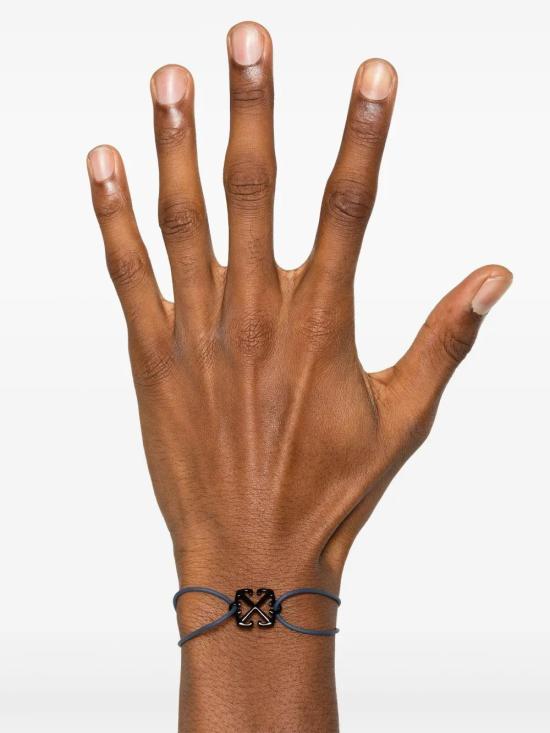  오프화이트 브레이슬릿 OMOA10AC99MET0014510 navy - OFF WHITE