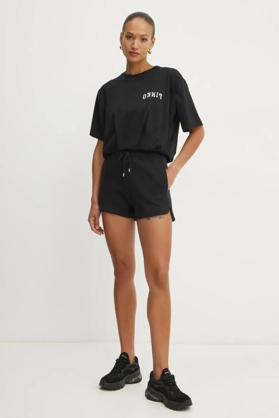  핑코 반팔 티셔츠 104257A2C0 Z99 Nero limousine - PINKO