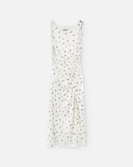 25SS 가니 미디 원피스 W0262 135 Egret