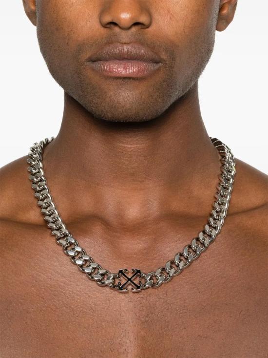  오프화이트 네크리스 OMOB156C99MET0017210 silver - OFF WHITE