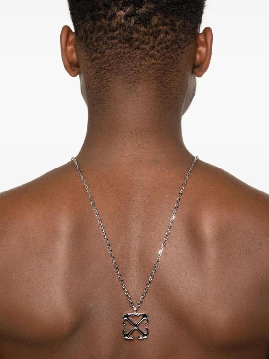  오프화이트 네크리스 OMOB157C99MET0017210 silver - OFF WHITE