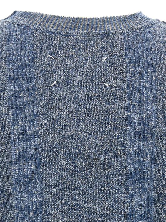  마르지엘라 니트 베스트 S50FB0107M13097529F BLUE - MAISON MARGIELA