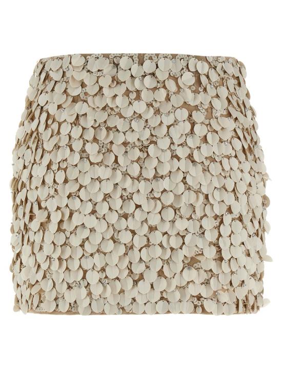 25SS 파로쉬 숏 스커트 D630601GENIAL038 Beige - PAROSH