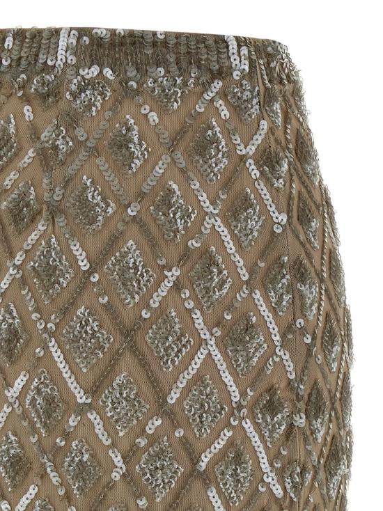 25SS 파로쉬 숏 스커트 D621510GILD038 Beige - PAROSH